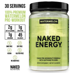 Watermelon Pre Workout Supplement | Naked Energy - 30 Servings