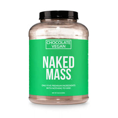 Chocolate Vegan Mass Gainer Supplement | Naked Vegan Mass - 8LB