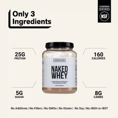 Chocolate Whey Protein Powder | Naked Chocolate Whey - 2LB