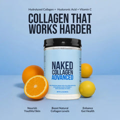 Vanilla Collagen Peptides with Hyaluronic Acid | Naked Collagen Advanced - 1.3 LB