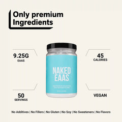 Essential Amino Acids Supplement | Naked EAAs - 50 Servings