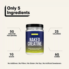 Lemon Lime Creatine Monohydrate Powder | Naked Creatine - 1.1LB