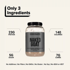 Chocolate Goat Whey Protein Powder | Naked Goat - 2lb