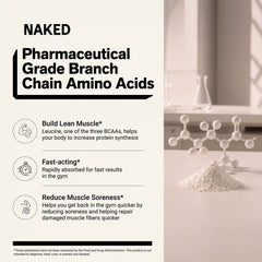 Branched Chain Amino Acids | Naked BCAAs - 100 Servings