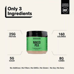 Chocolate Pea Protein Powder | Naked Chocolate Pea - 1LB