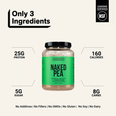 Chocolate Pea Protein Powder | Naked Chocolate Pea - 2LB