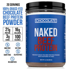 Chocolate Beef Protein Powder | Naked Chocolate Beef Protein - 1.2LB