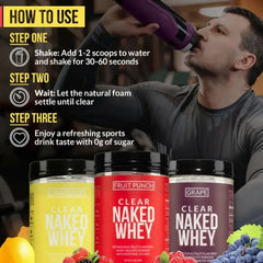 Fruit Punch Whey Protein Isolate | Clear Naked Whey