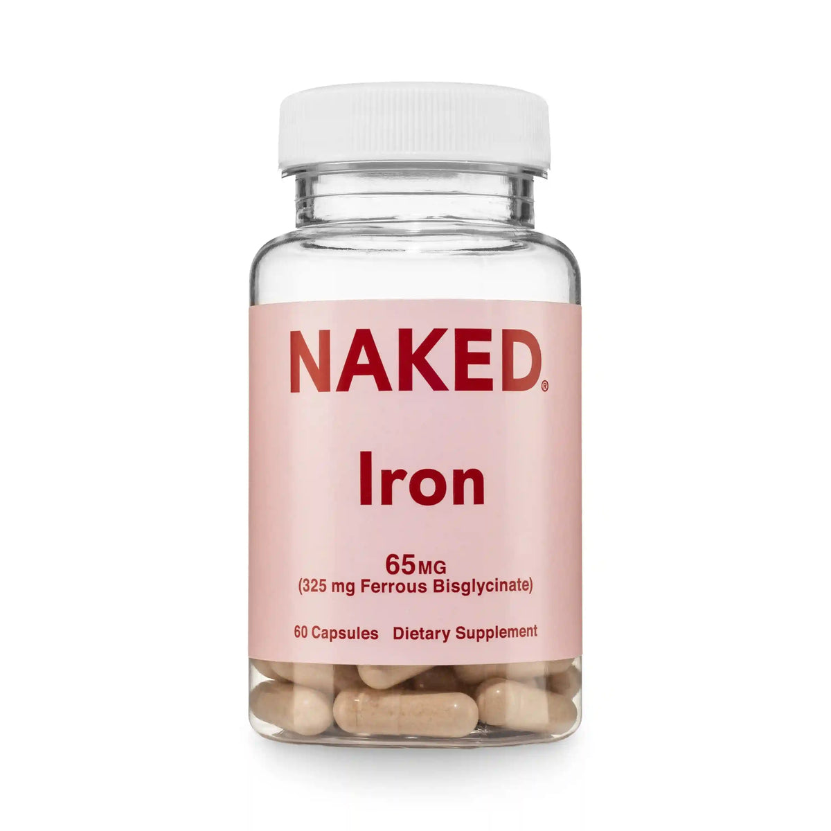 Daily Iron Supplement | Naked Iron - 60 Capsules