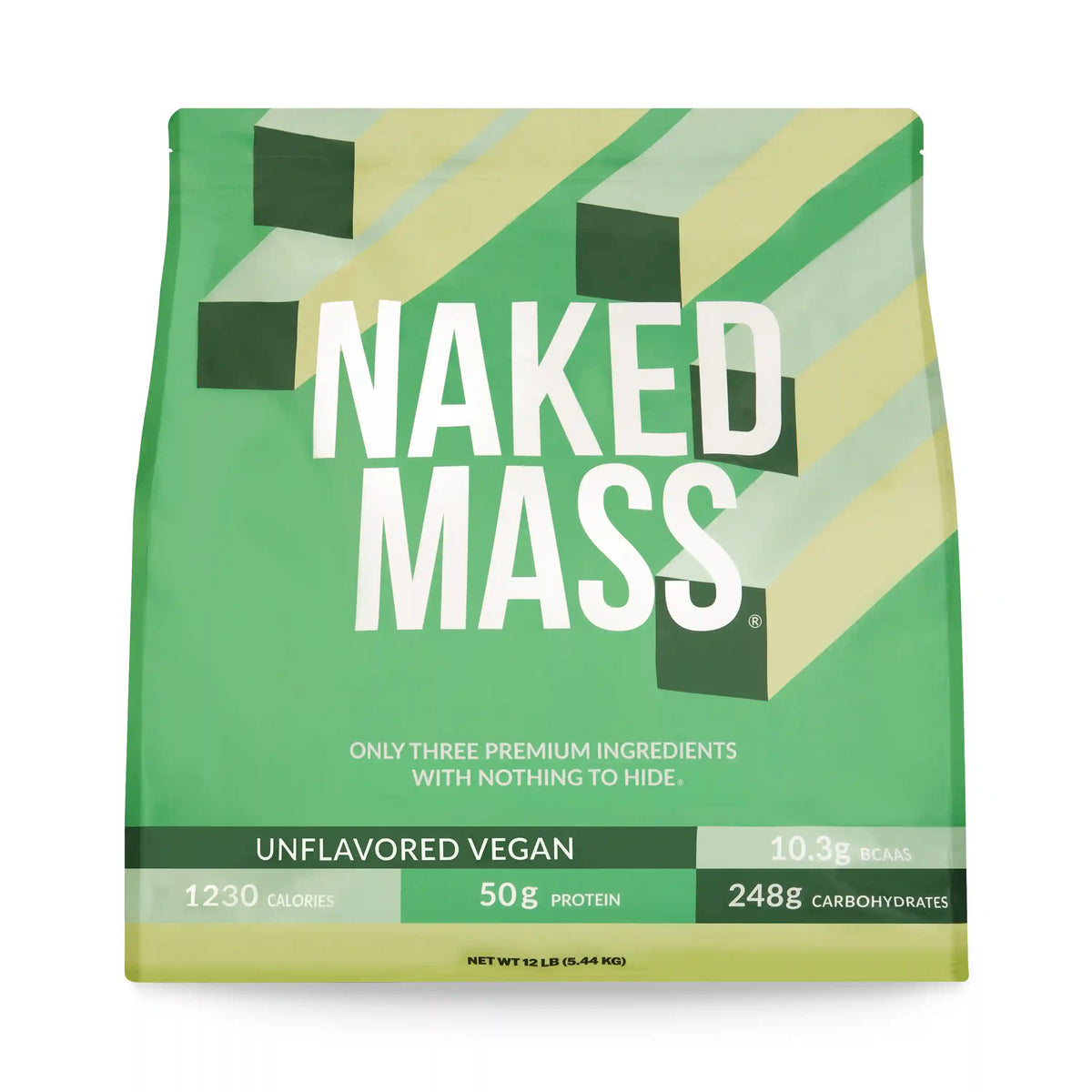 Vegan Mass Gainer Supplement | Naked Vegan Mass - 12LB