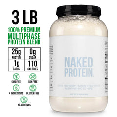 Protein Powder Blend - 3LB Egg, Whey & Casein Protein Blend | Naked Protein - 3LB