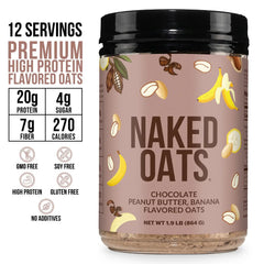 Chocolate Peanut Butter Banana Protein Oats | Naked Oats