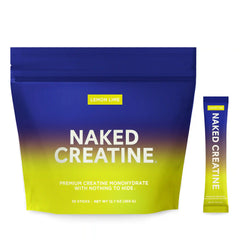 Lemon Lime Creatine Travel Packs | Naked Creatine - 30 Servings