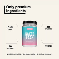 Strawberry Lemonade Essential Amino Acids Supplement | Naked EAAs - 26 Servings