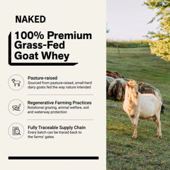 Chocolate Goat Whey Protein Powder | Naked Goat - 2lb