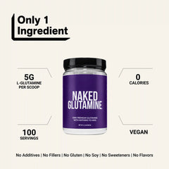 Glutamine Powder | Naked Glutamine 500g