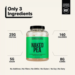 Chocolate Pea Protein Powder | Naked Chocolate Pea - 5LB