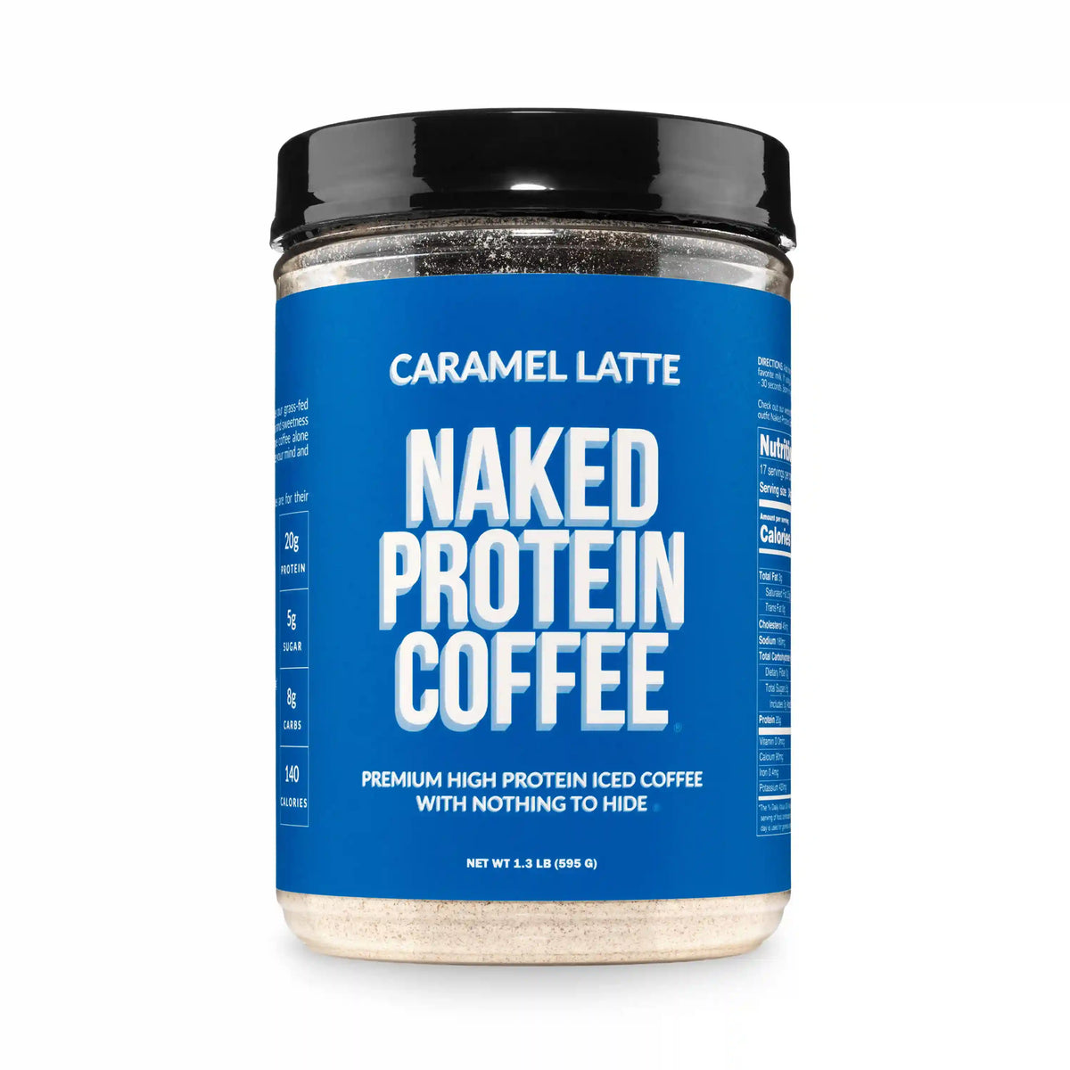 Caramel Latte Protein Iced Coffee | Naked Protein Coffee - 17 Servings