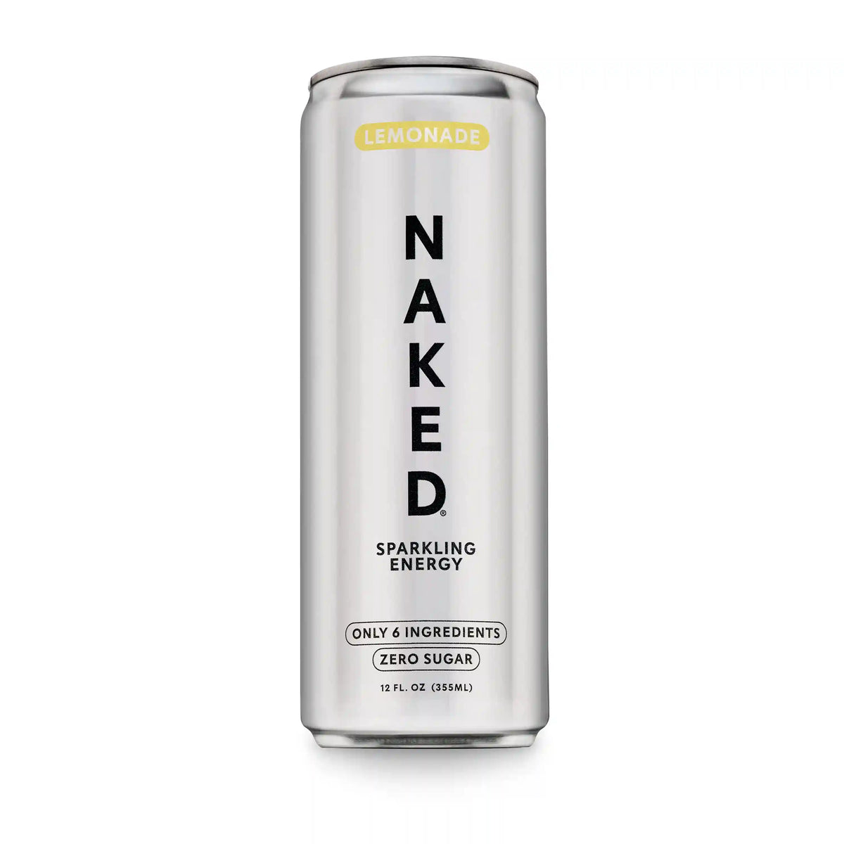 Lemonade Naked Sparkling Energy | Clean Energy Drink - 12 Cans