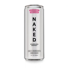 Strawberry Lemonade Naked Sparkling Energy | Clean Energy Drink - 12 Cans
