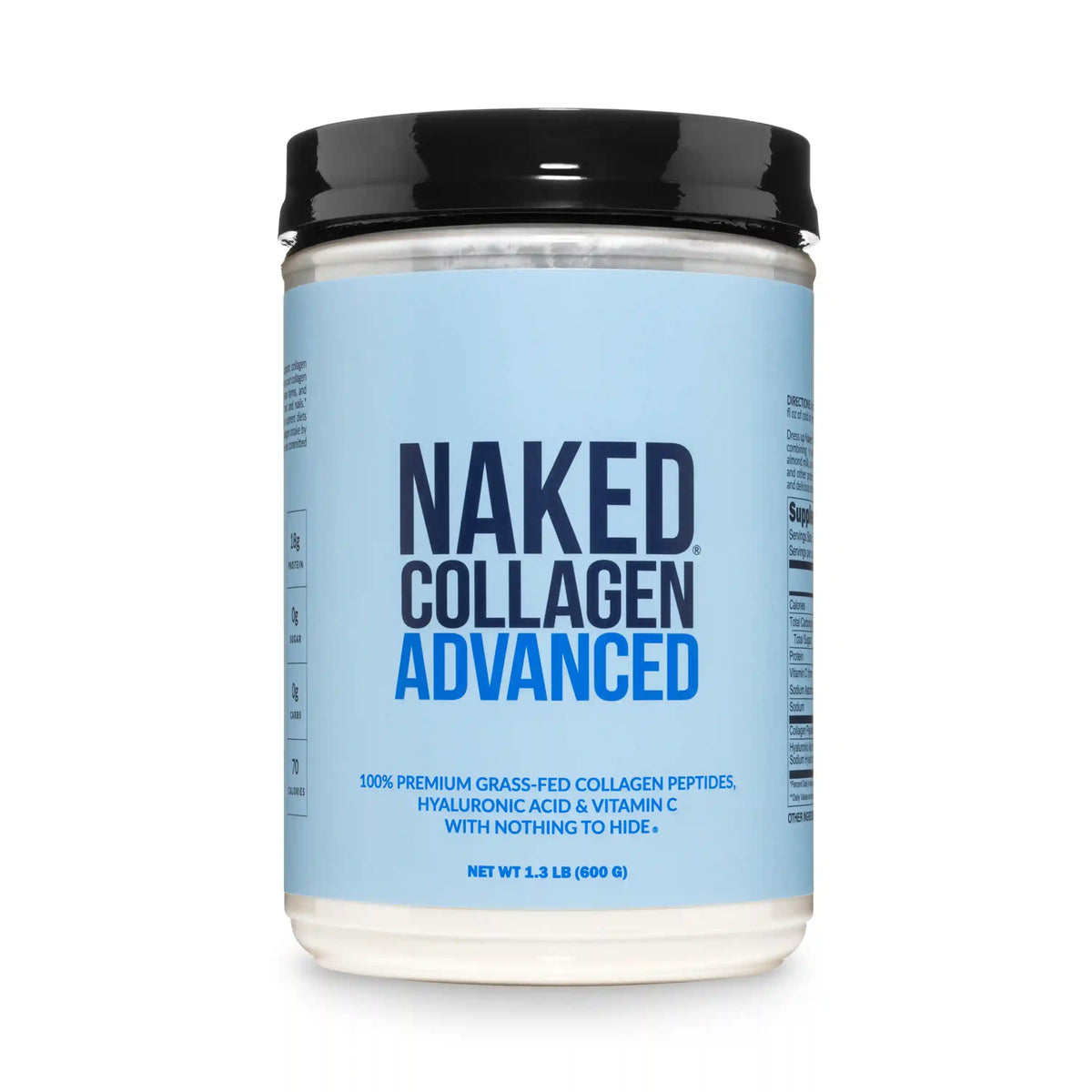 Collagen Peptides with Hyaluronic Acid | Naked Collagen Advanced - 1.3 LB