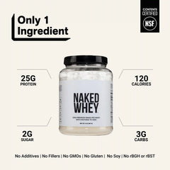 Grass Fed Whey Protein Powder | Naked Whey - 2LB