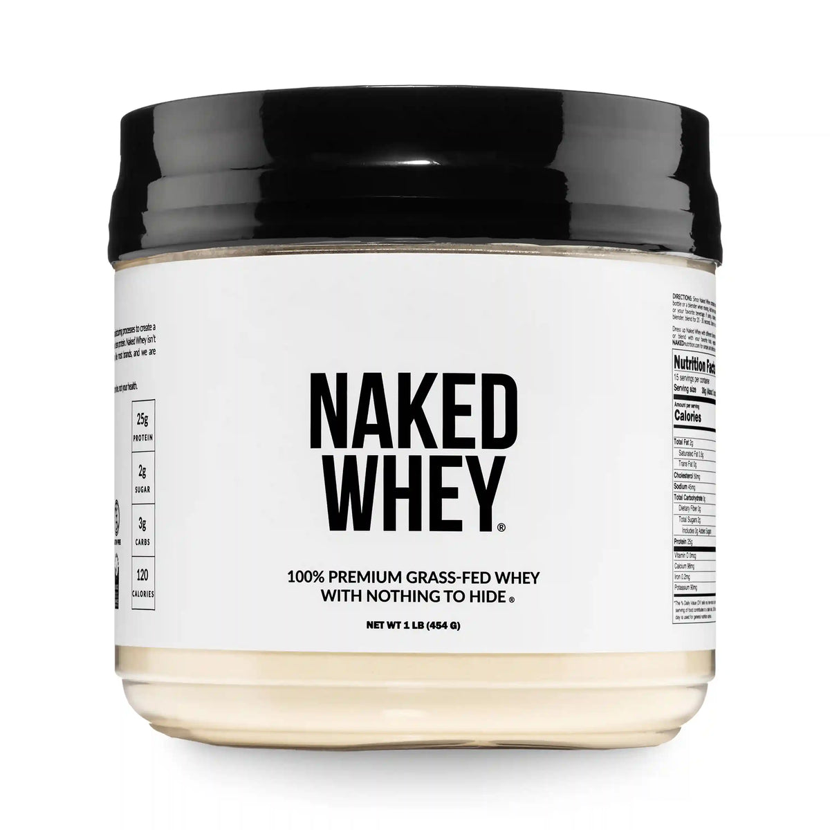 Grass Fed Whey Protein Powder | Naked Whey - 1LB