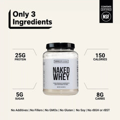 Vanilla Whey Protein Powder | Naked Vanilla Whey - 2LB